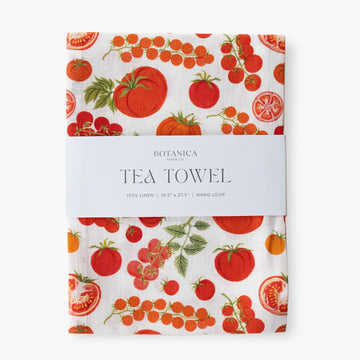 Heirloom Tomatoes 100% Linen Tea Towel