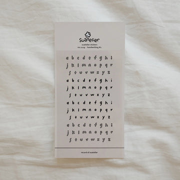 Letter Stickers: Suatelier Design
