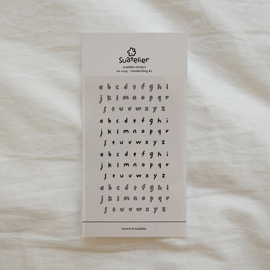 Letter Stickers: Suatelier Design