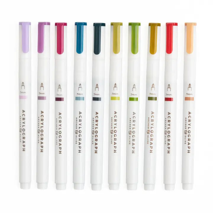 Archer and Olive - Enchanted Chapters Acrylograph Pens