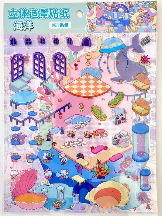 Fantasy Diorama Sticker Sheets