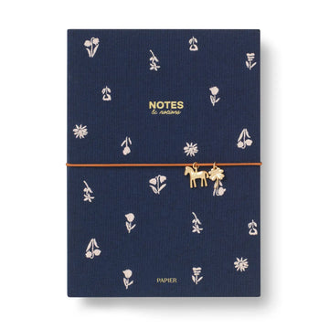 Papier Fabric Lined Notebook