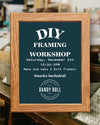 DIY Frame Workshop (Dec. 5th)