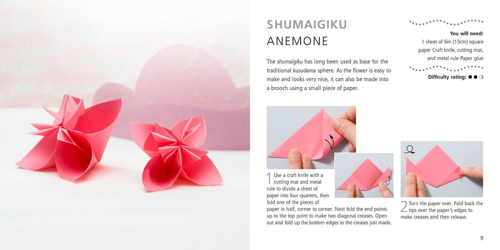 Origami Flowers and Birds By Mari Ono