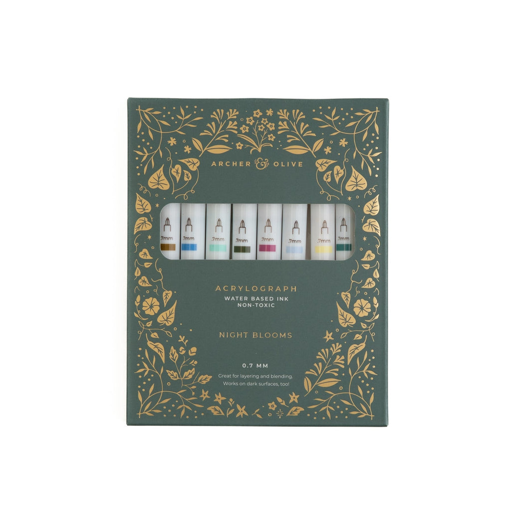 Archer and Olive- Summer Acrylograph Pens