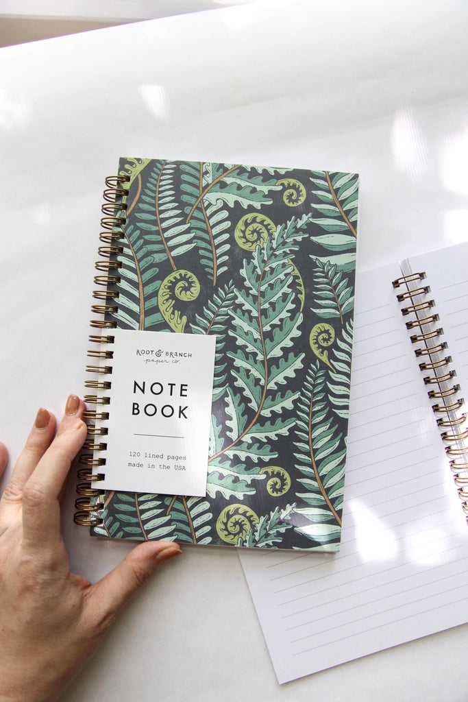 Root & Branch- Forest Fern Spiral Bound Notebook