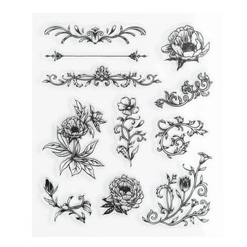 Archer and Olive - Acrylic Stamps: Antique Floral
