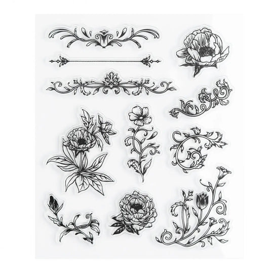 Archer and Olive - Acrylic Stamps: Antique Floral