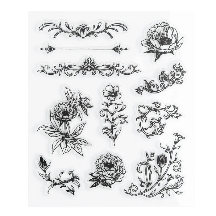 Archer and Olive - Acrylic Stamps: Antique Floral