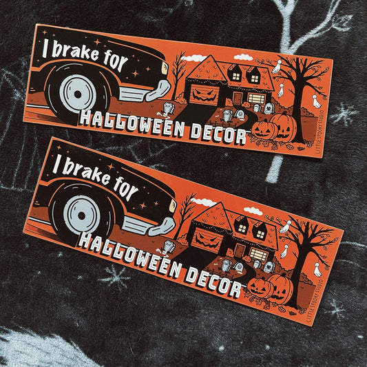 Little Spooky Studio Halloween Decor Bumper Sticker