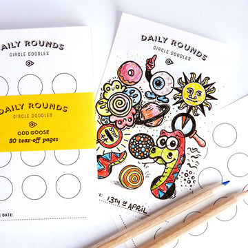 Daily Rounds Circle Doodles Notepad