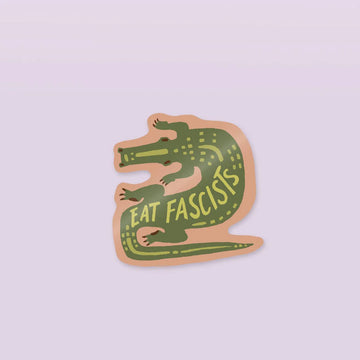 "Eat Fascists Gator" Sticker - Idlewild